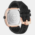 Pua-The Hexagon Phantom-P Men Quartz Black Dial Analog Silicone Watch PWPUA0124