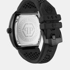 Pua-The Hexagon Phantom-P Men Quartz Black Dial Analog Silicone Watch PWPUA0624