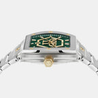 Hexagon Phantom Men Quartz Green Dial Analog Metal Watch PWPUA0825
