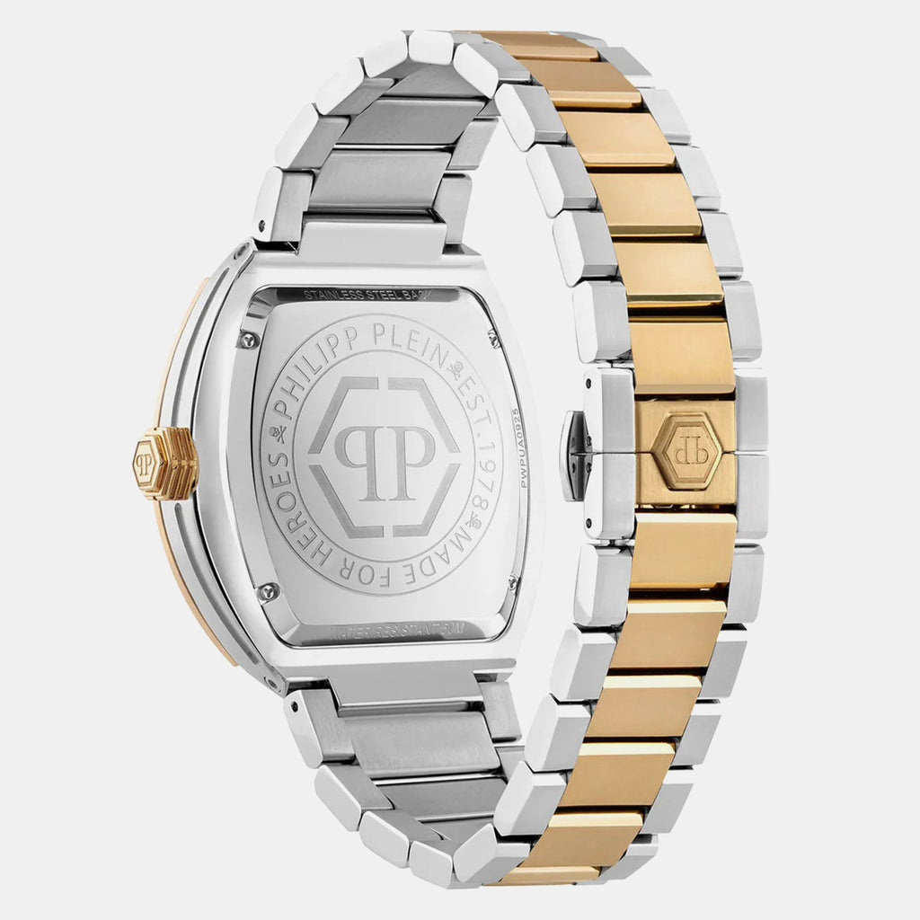 Hexagon Phantom Men Quartz Silver Dial Analog Metal Watch PWPUA0925