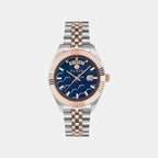 Men Quartz Blue Dial Analog Stainless Steel Watch PWPVA0524