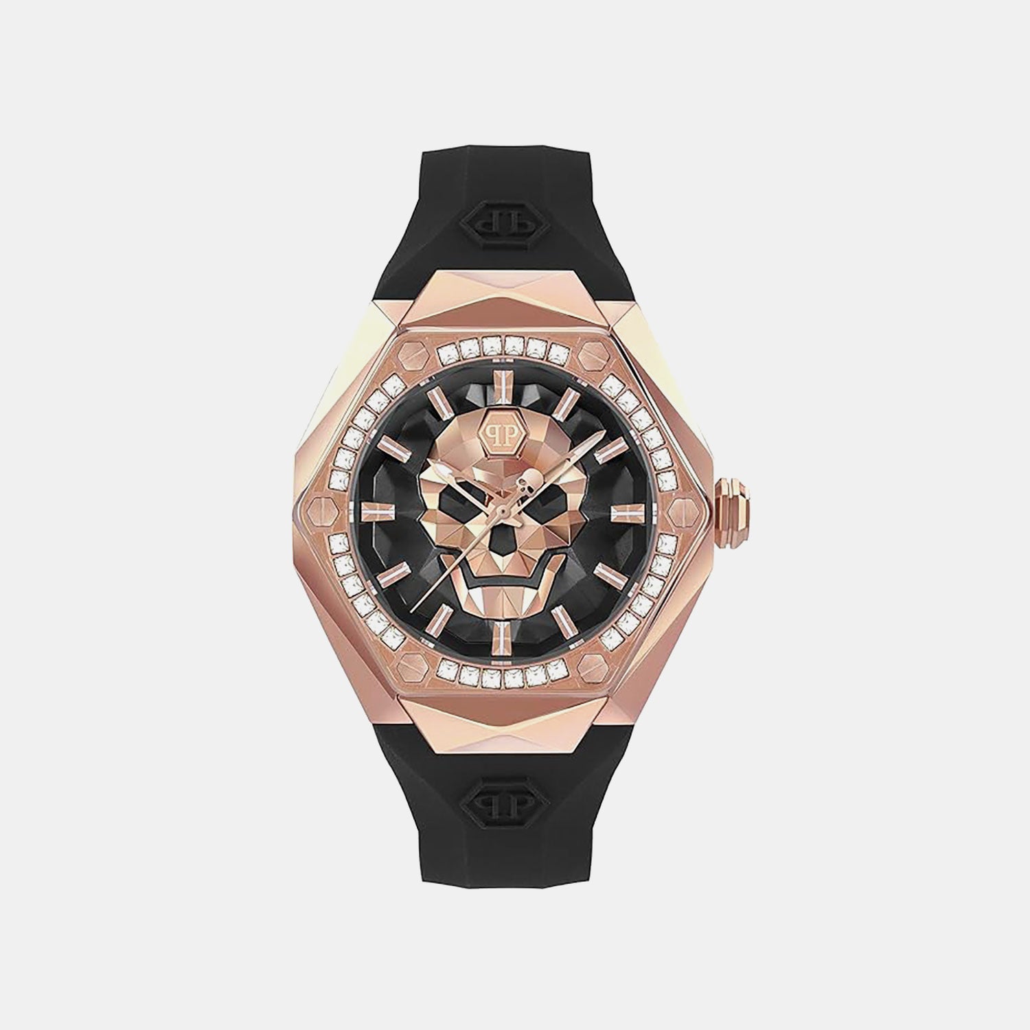 Men Quartz Black Dial Analog Silicone Watch PWPWA0424