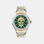 Men Quartz Green Dial Analog Stainless Steel Watch PWPWA0724