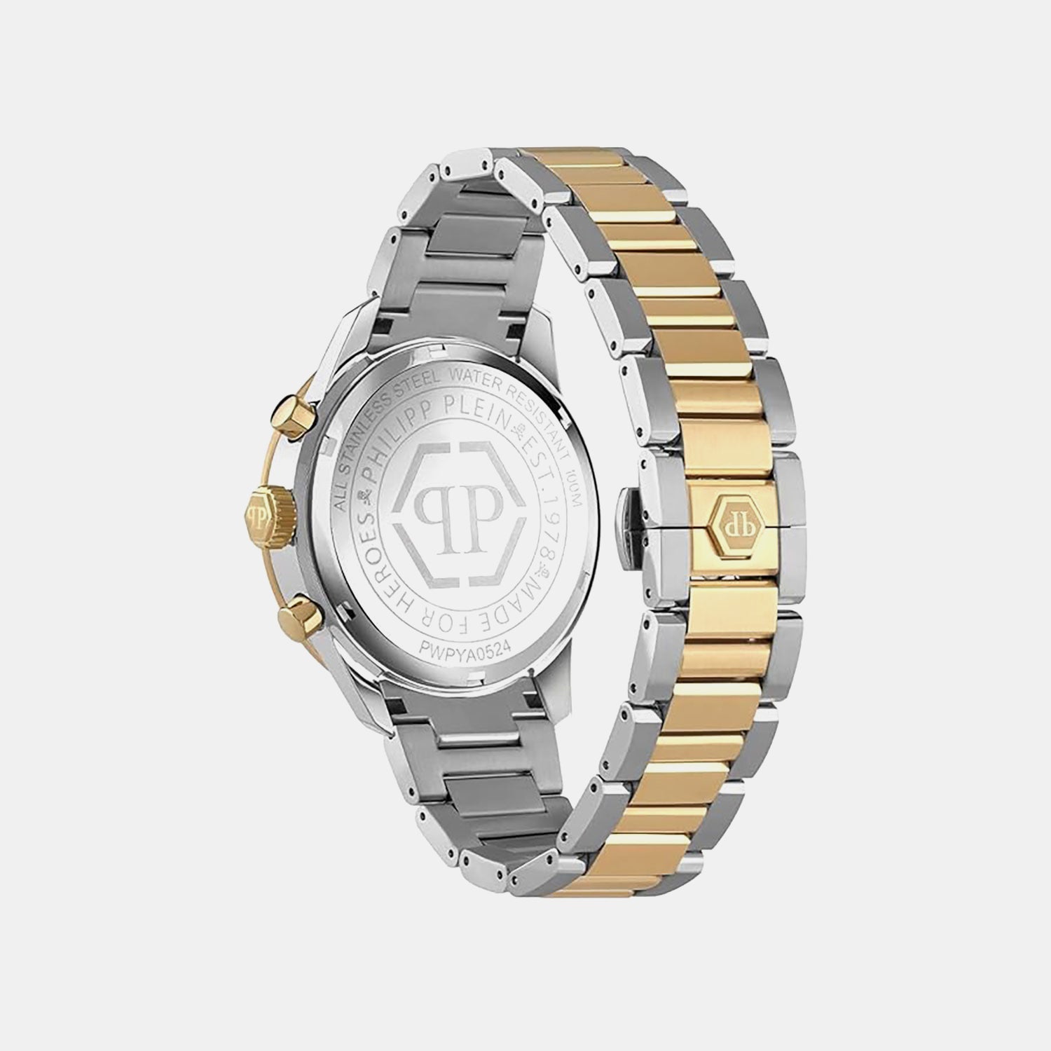 Men Quartz Green Dial Chronograph Stainless Steel Watch PWPYA0524