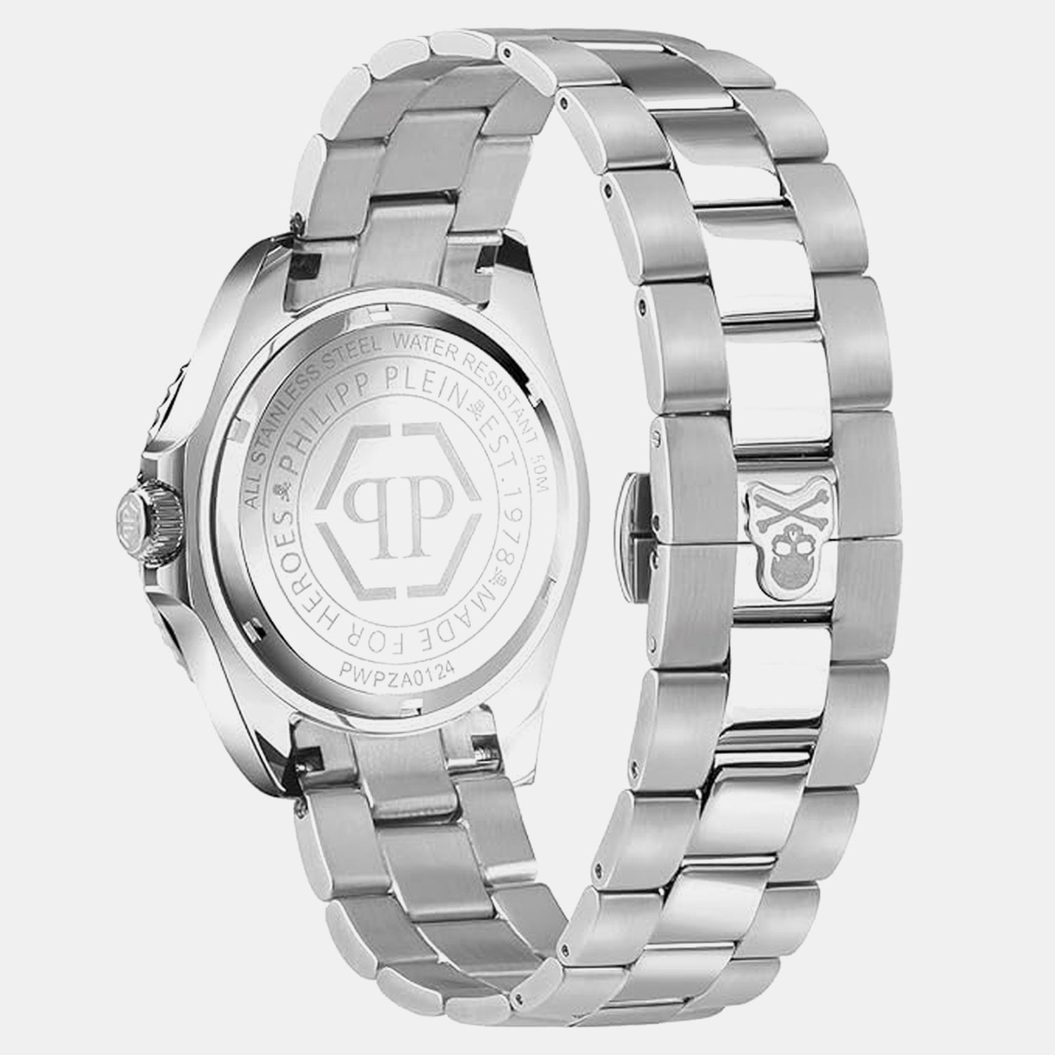 Men GMT Black Dial Analog Stainless Steel Watch PWPZA0124