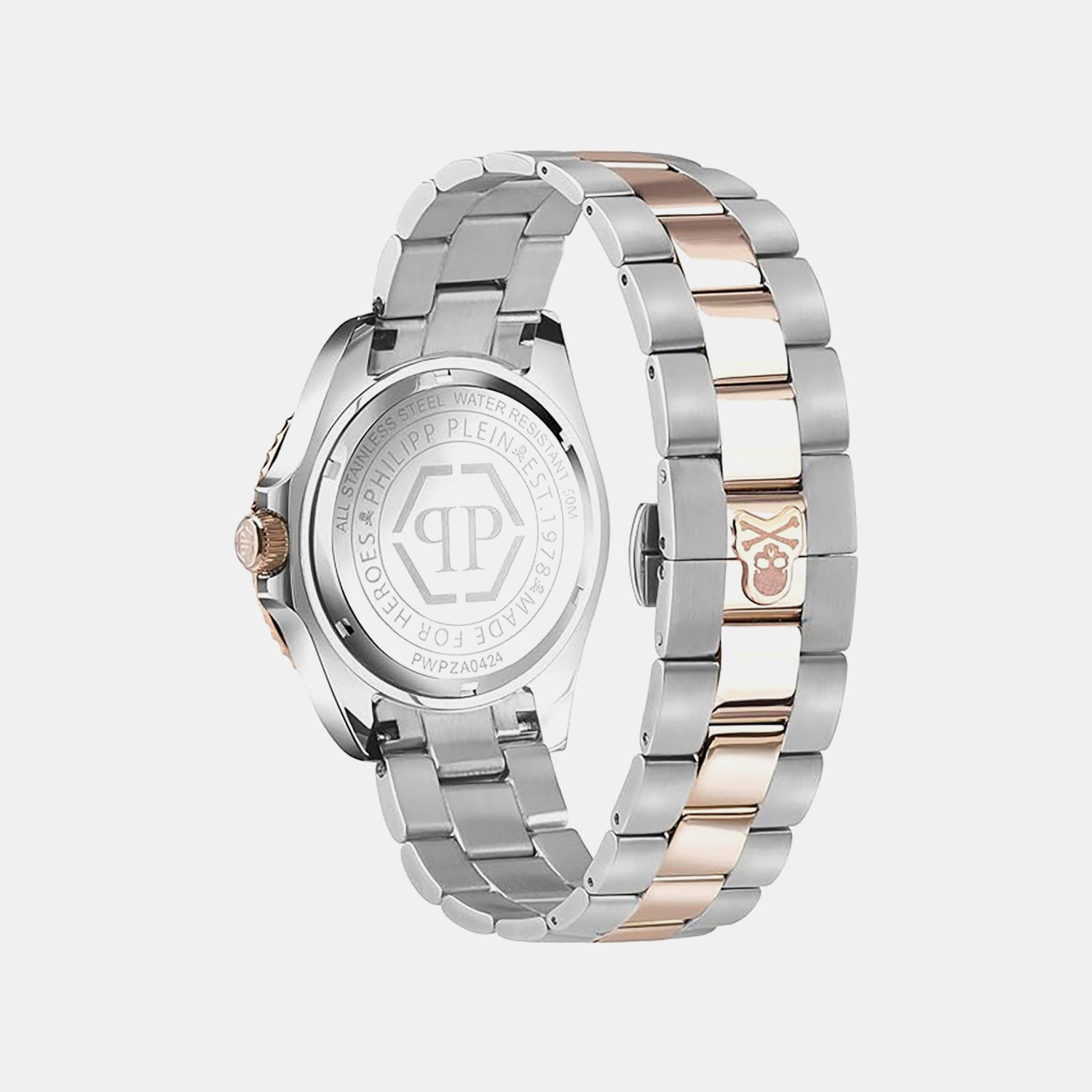 Men GMT Black Dial Analog Stainless Steel Watch PWPZA0424