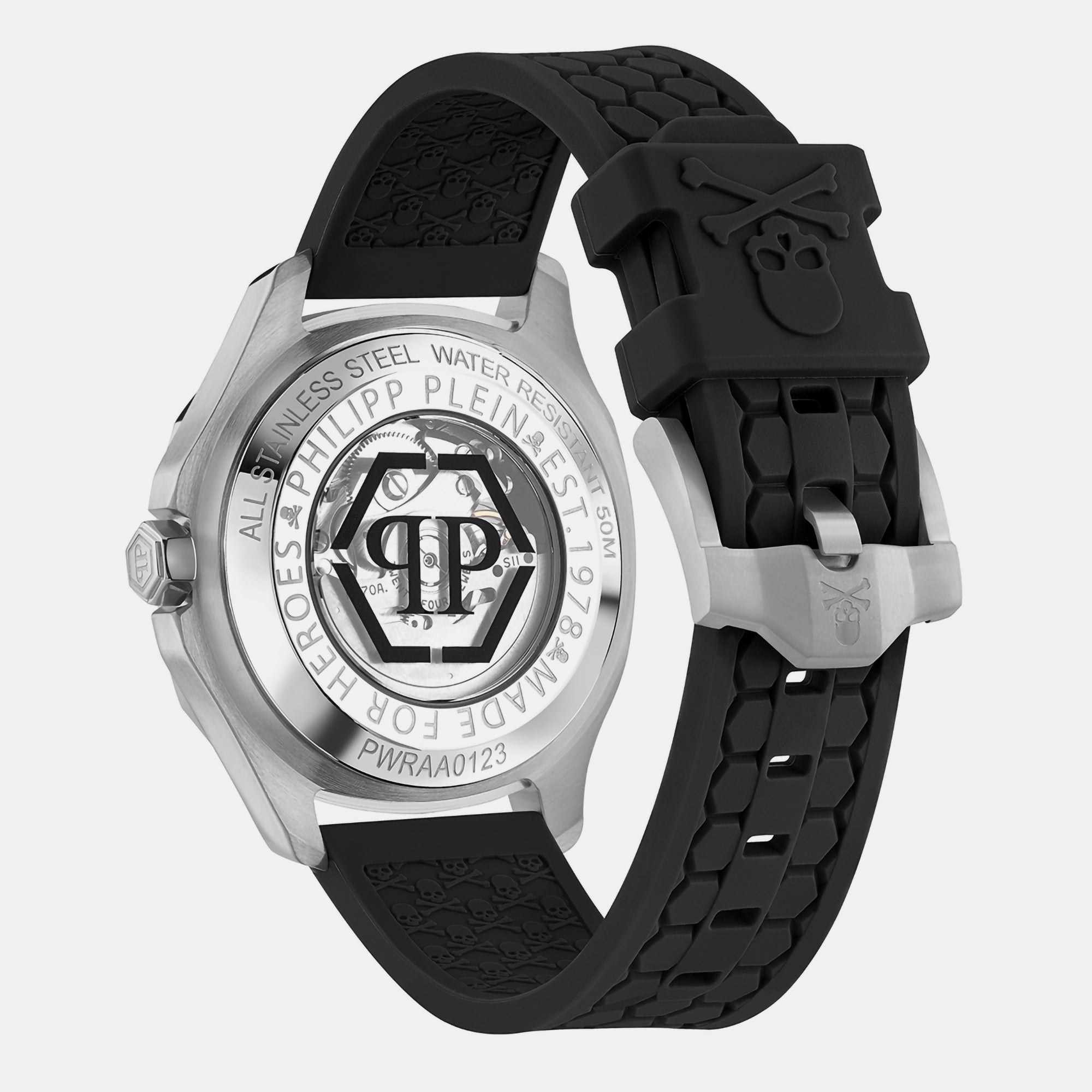 Philipp Plein Men Tonneau Silver watch