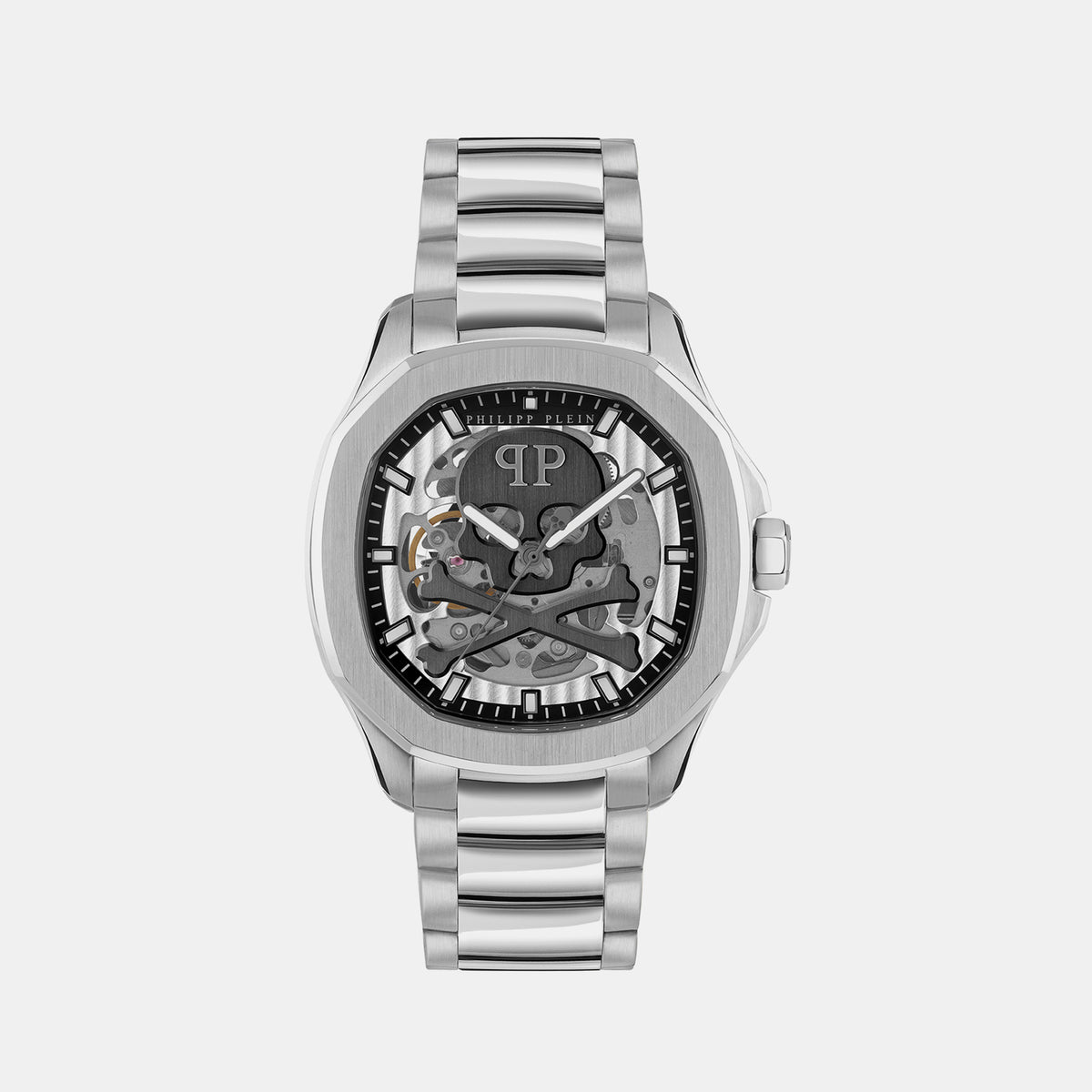 Philipp Plein Tonneau Silver Analog watch