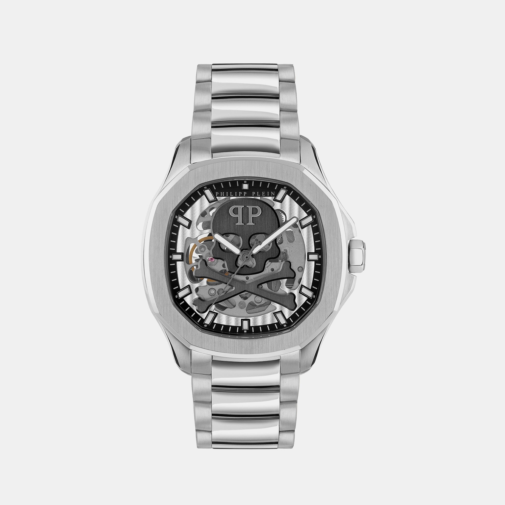 Philipp Plein Tonneau Silver Analog watch