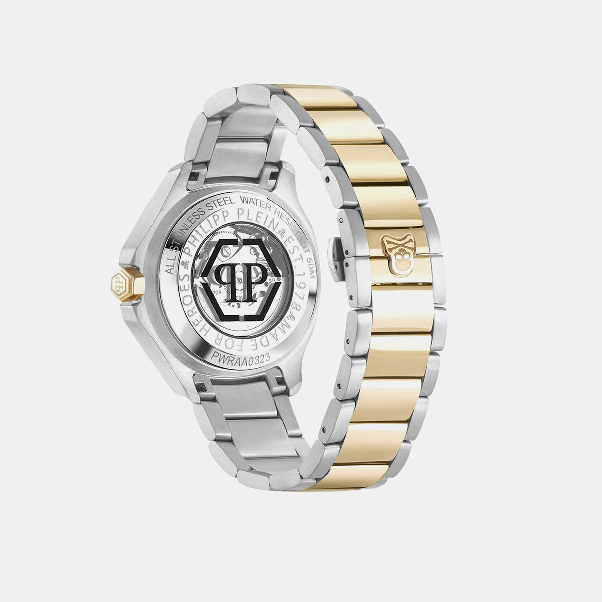 Men Automatic Silver Dial Analog Stainless Steel Watch PWRAA0323