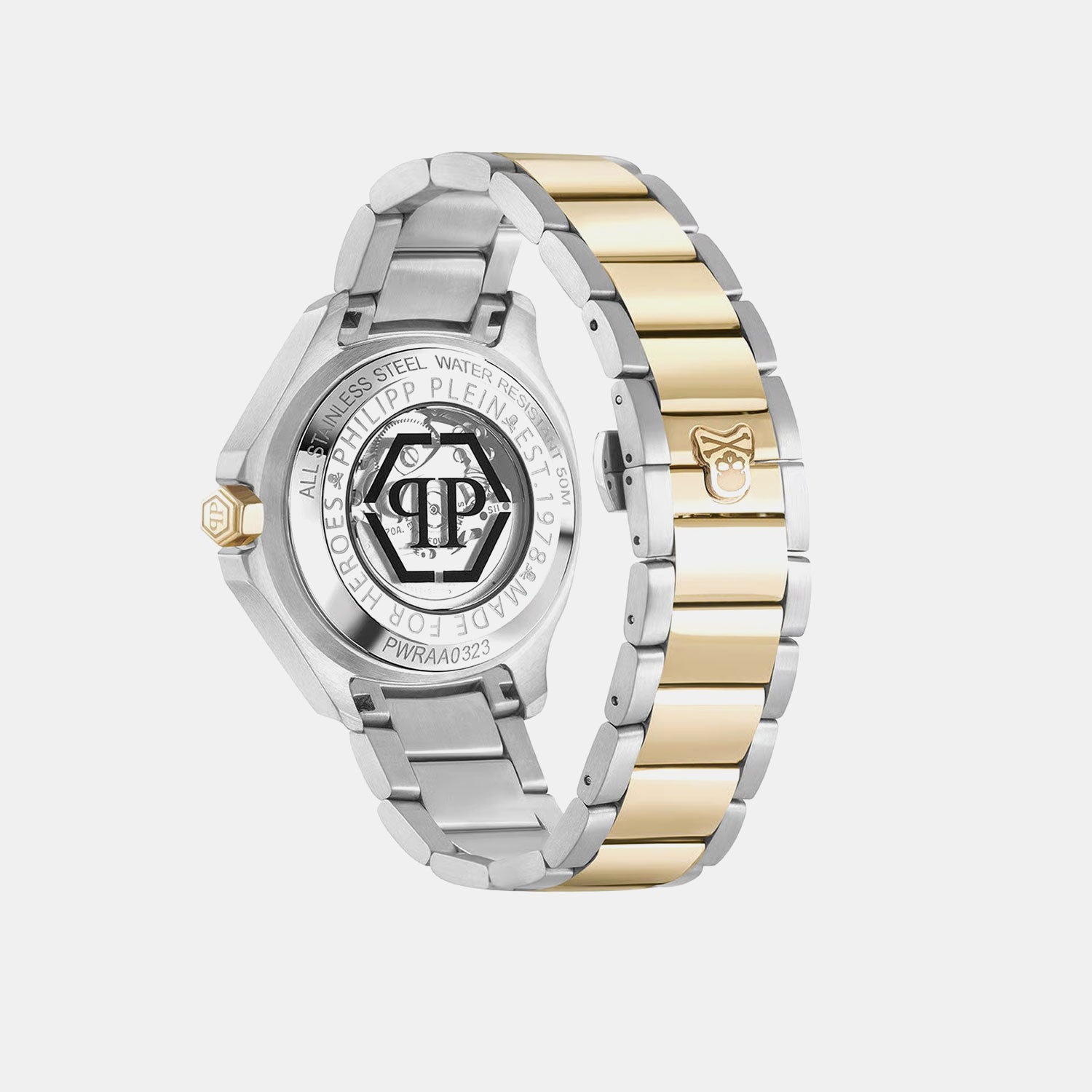 Men Automatic Silver Dial Analog Stainless Steel Watch PWRAA0323