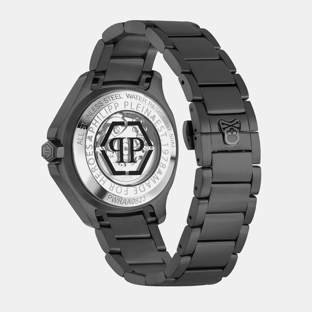 Philipp Plein Men Tonneau Black watch