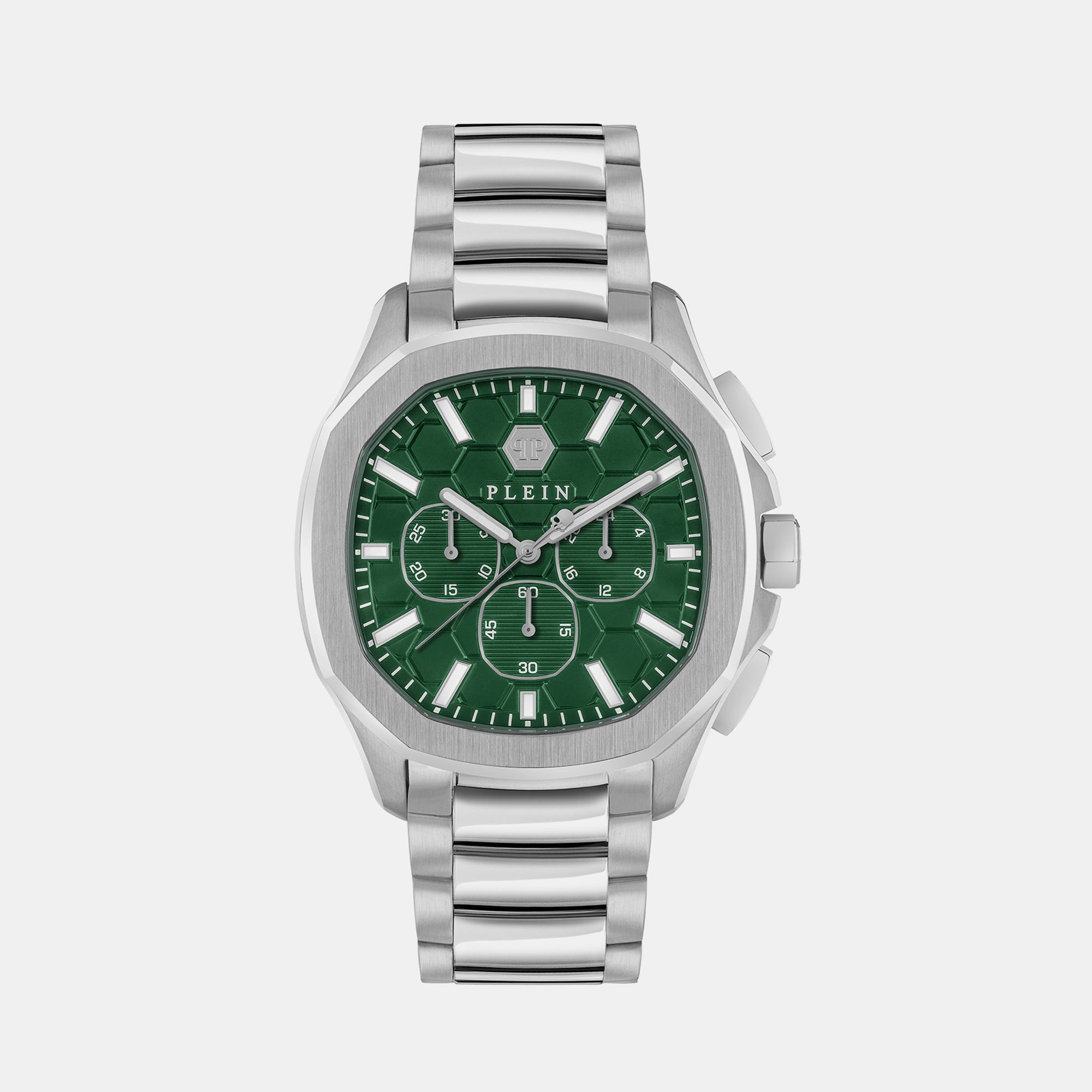 Philipp Plein Tonneau Green Chronograph watch