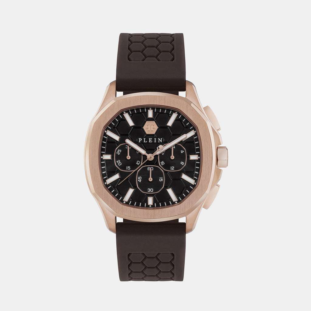 Philipp Plein Tonneau Brown Chronograph watch