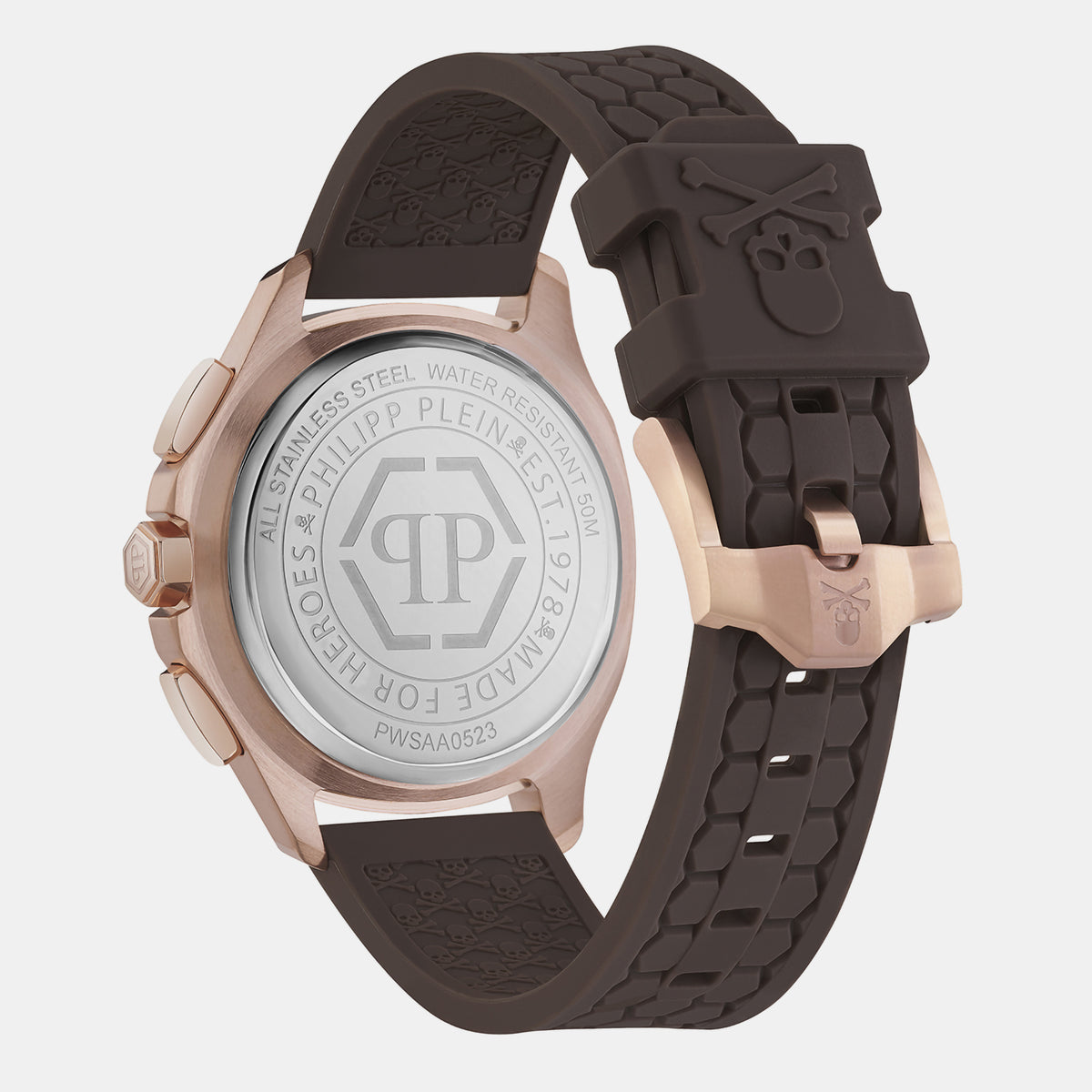 Philipp Plein Men Tonneau Brown watch