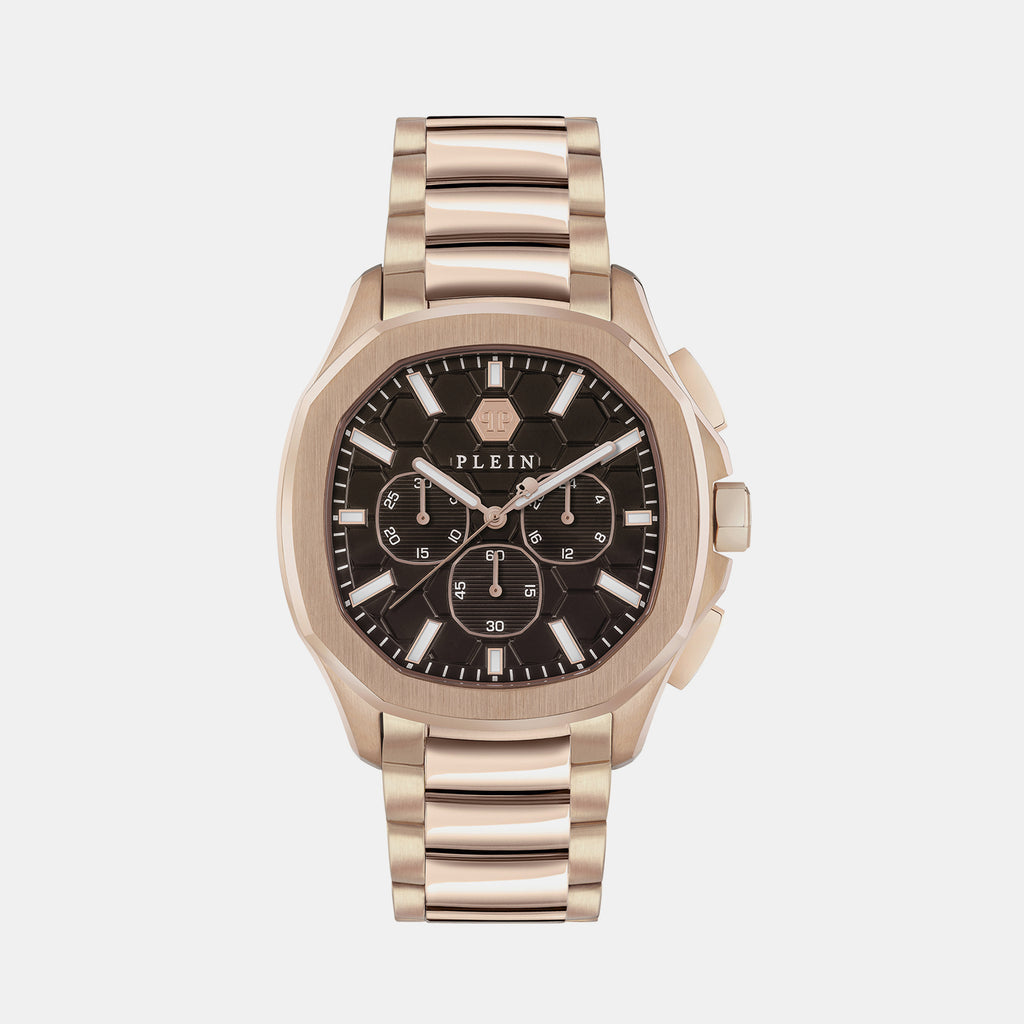 Philipp Plein Tonneau Brown Chronograph watch