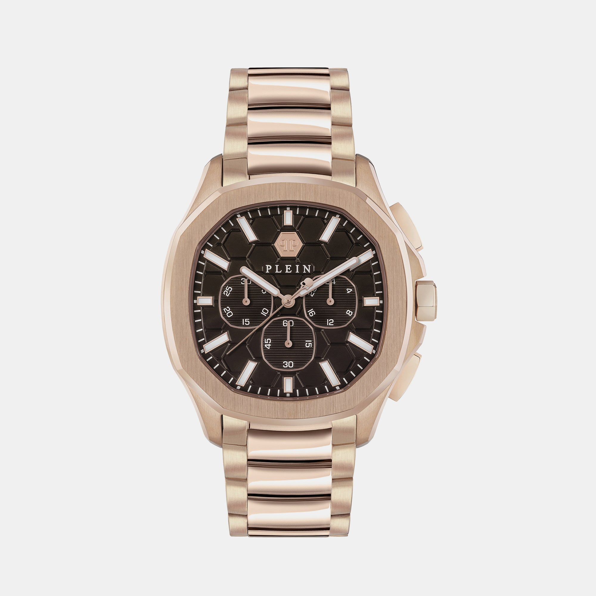 Philipp Plein Tonneau Brown Chronograph watch