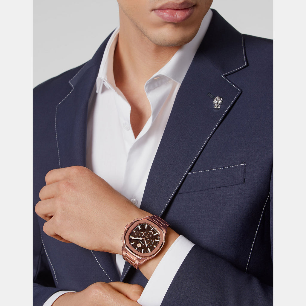 Philipp Plein Stainless Steel Brown watch