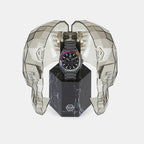 Men Quartz Black Dial Chronograph Stainless Steel Watch PWSAA0723