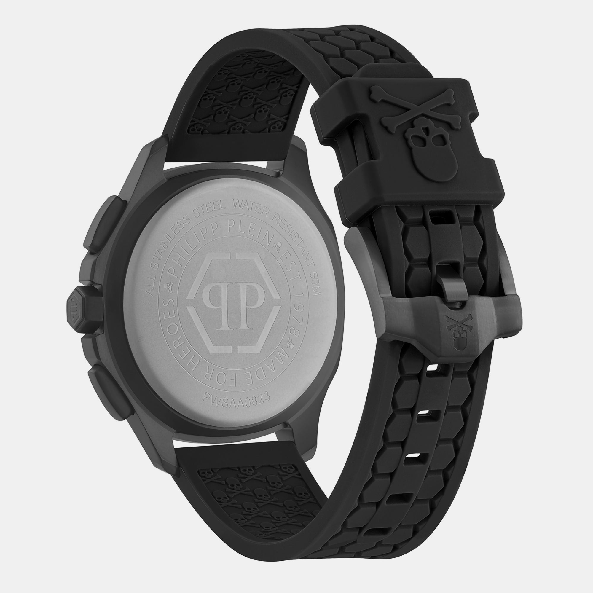 Philipp Plein Men Tonneau Black watch