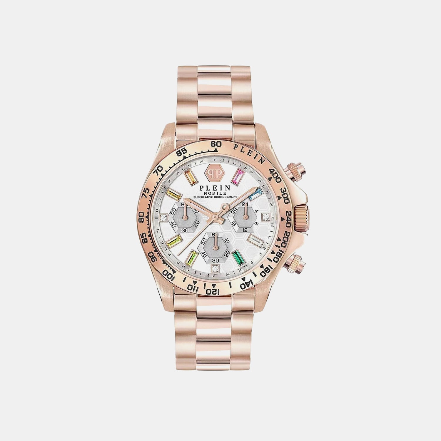 Women Quartz Silver Dial Chronograph Stainless Steel Watch PWSBA0323