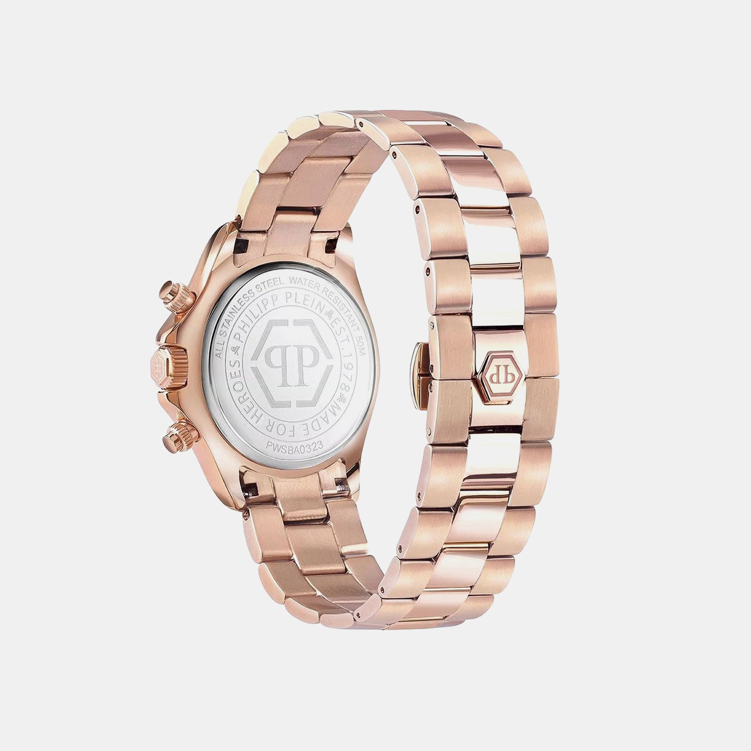 Women Quartz Silver Dial Chronograph Stainless Steel Watch PWSBA0323