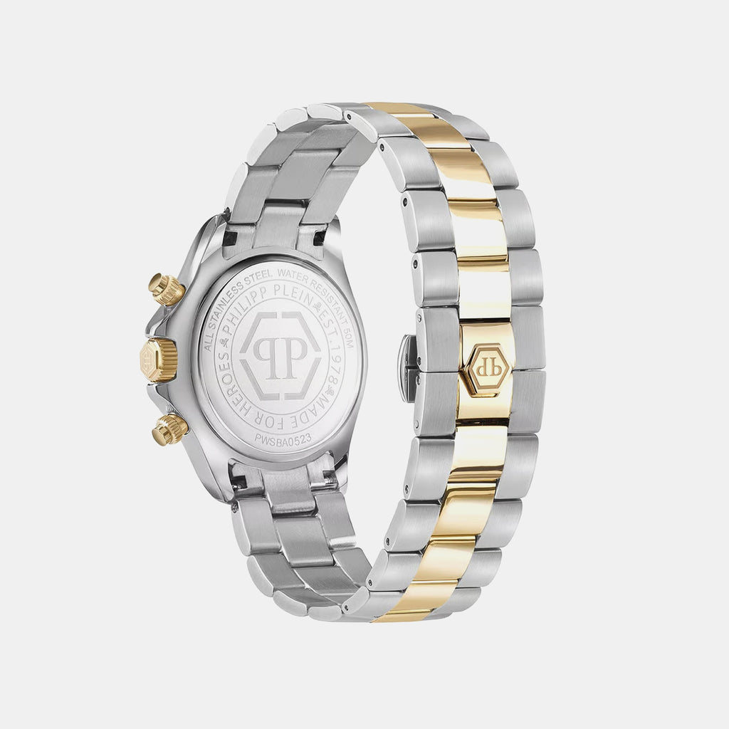 Women Quartz Silver Dial Chronograph Stainless Steel Watch PWSBA0523
