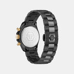 Sba-Nobile Chrono 38Mm La Women Quartz Black Dial Analog Stainless Steel Watch PWSBA0623