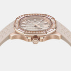 Spectre Women Quartz Beige Dial Analog Silicone Watch PWTAA0423