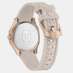 Spectre Women Quartz Beige Dial Analog Silicone Watch PWTAA0423