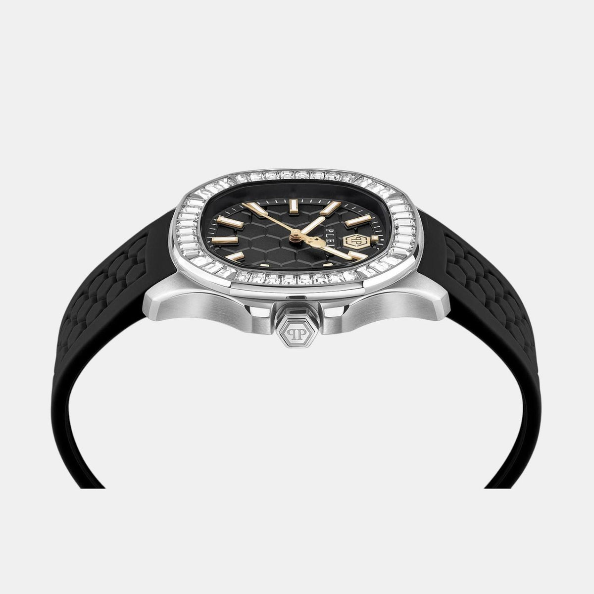 Women Quartz Black Dial Analog Silicone Watch PWTAA0824