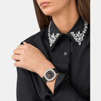 Women Quartz Black Dial Analog Silicone Watch PWTAA0824