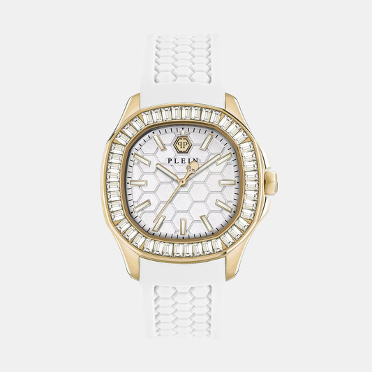 Women Quartz White Dial Analog Silicone Watch PWTAA0924