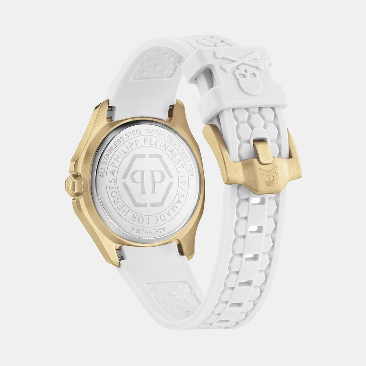Women Quartz White Dial Analog Silicone Watch PWTAA0924