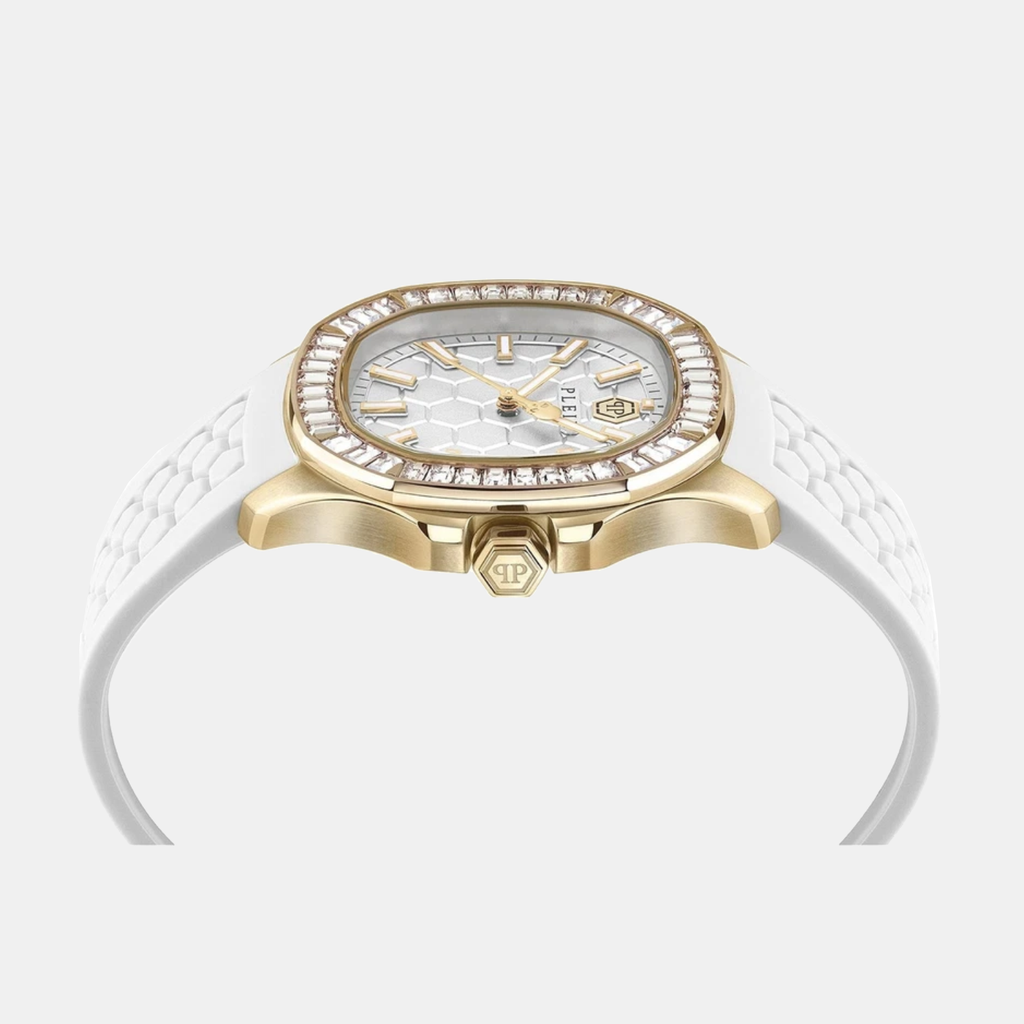 Women Quartz White Dial Analog Silicone Watch PWTAA0924