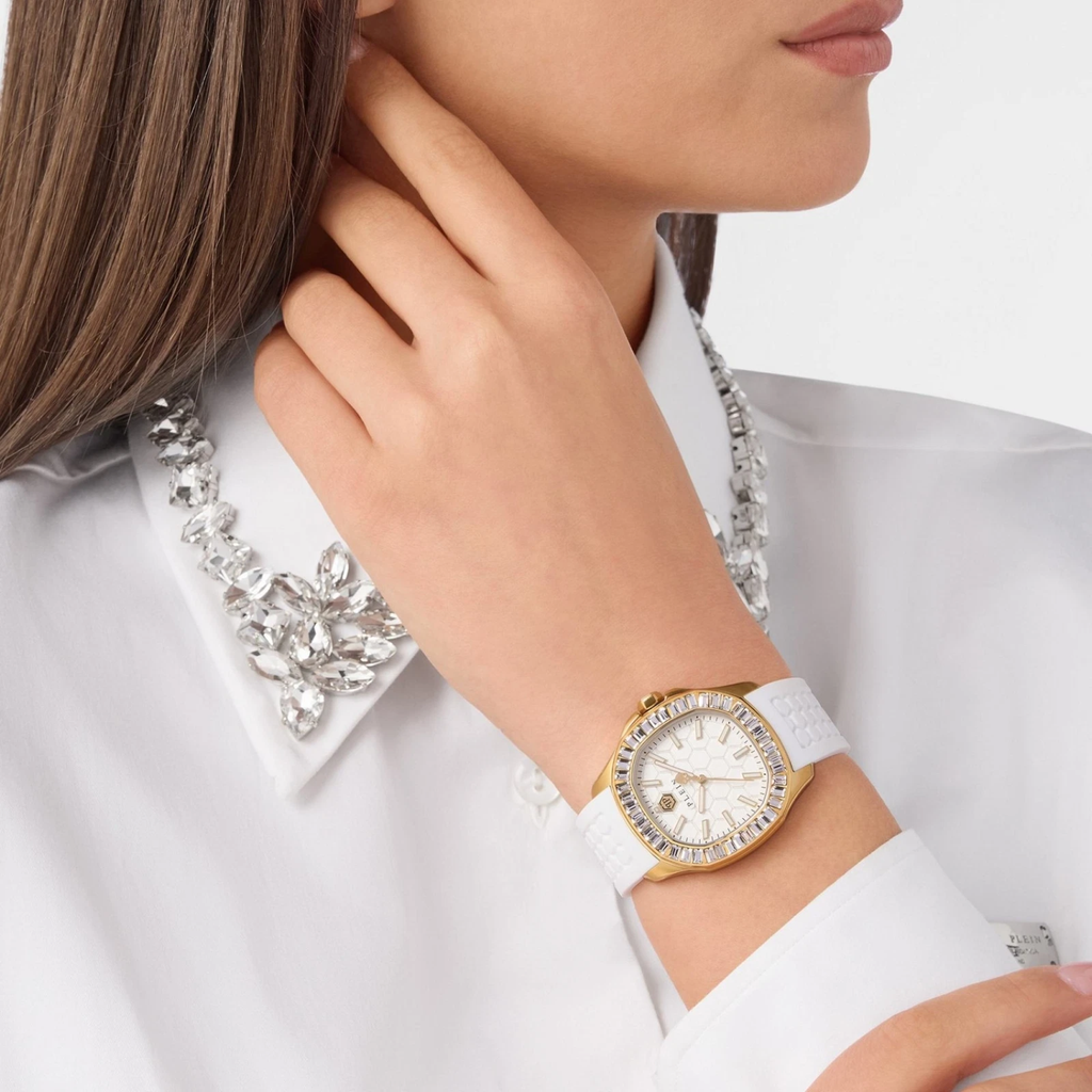 Women Quartz White Dial Analog Silicone Watch PWTAA0924