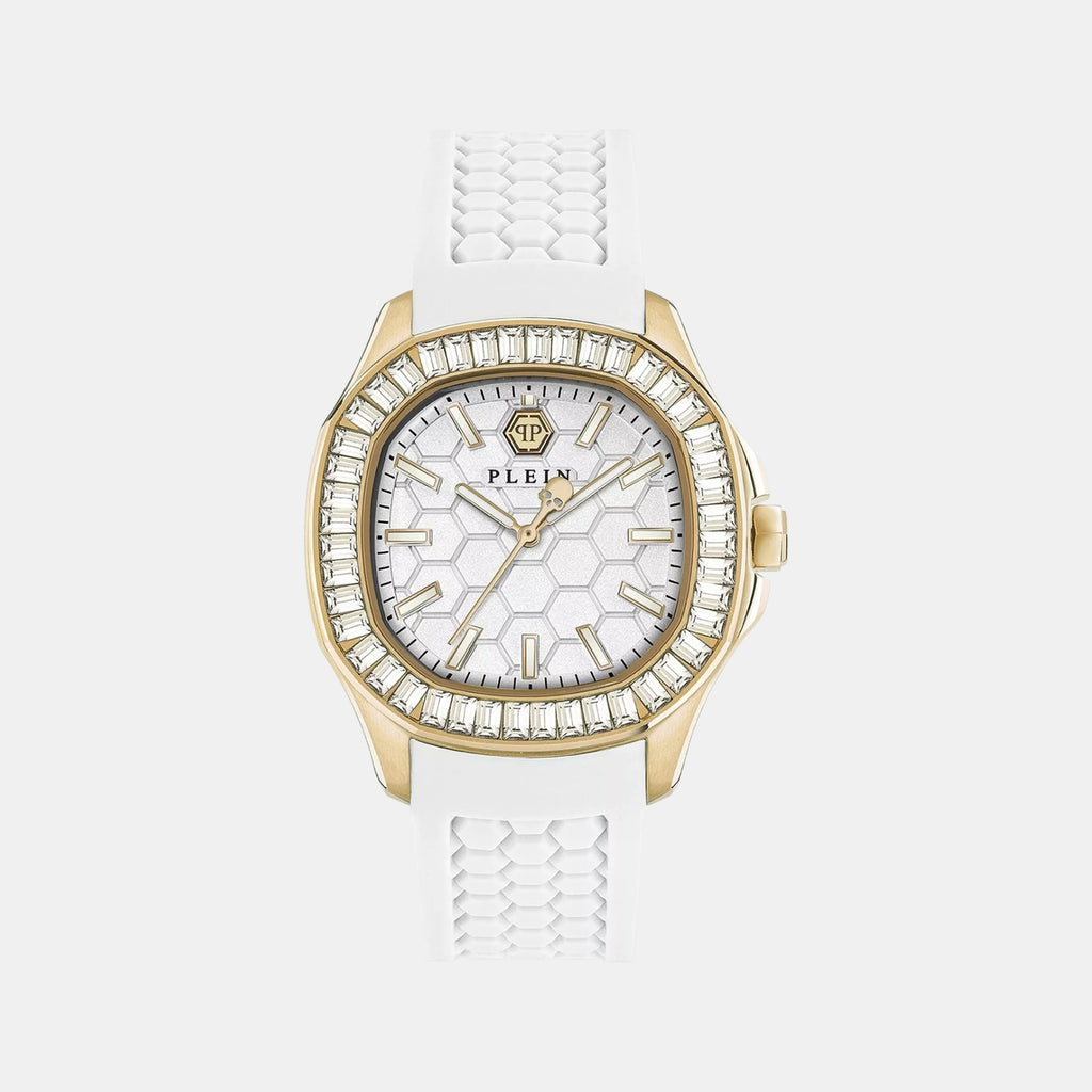 Women Quartz White Dial Analog Silicone Watch PWTAA0924
