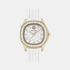 Women Quartz White Dial Analog Silicone Watch PWTAA0924