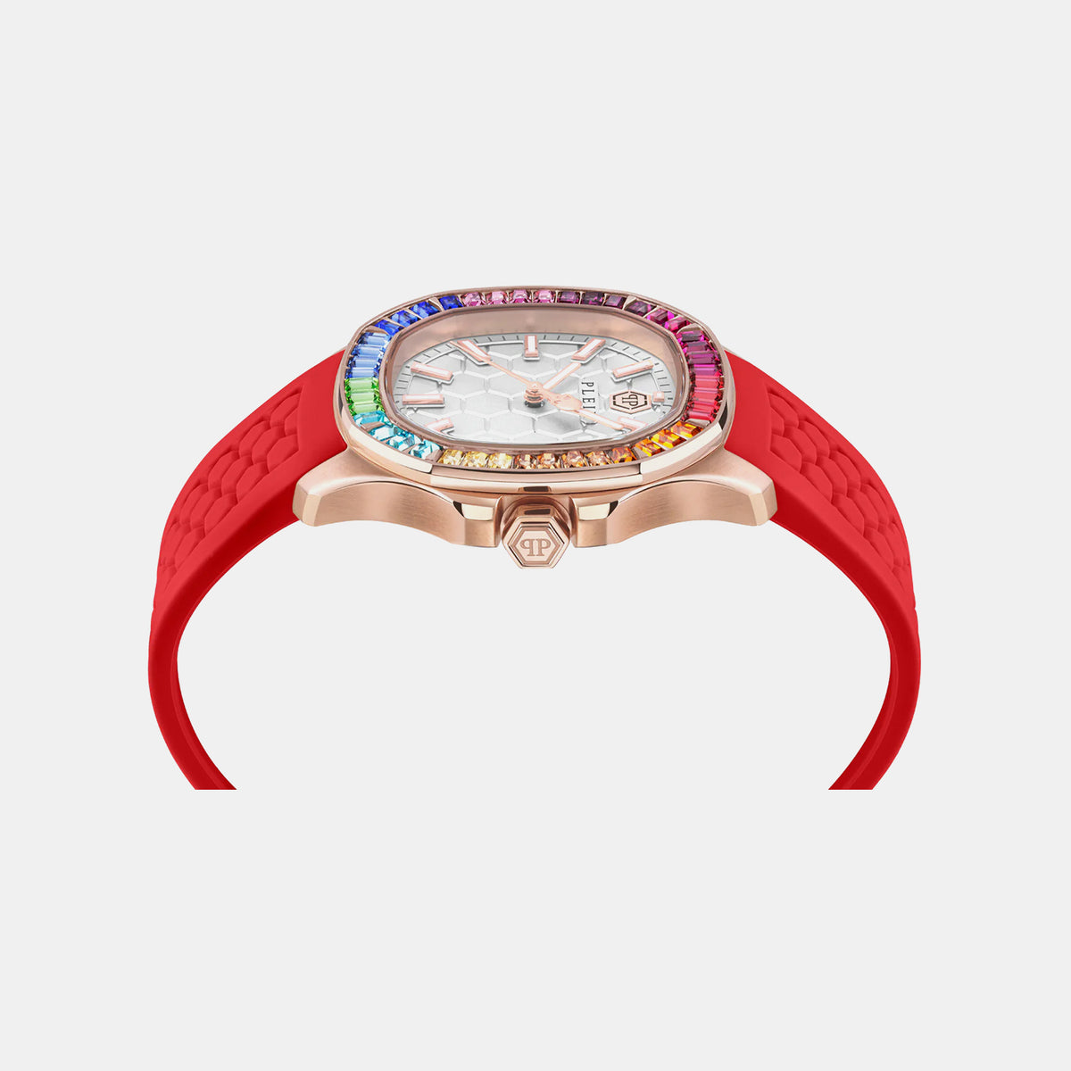 Taa-Plein Philipp Women Quartz White Dial Analog Silicone Watch PWTAA1024