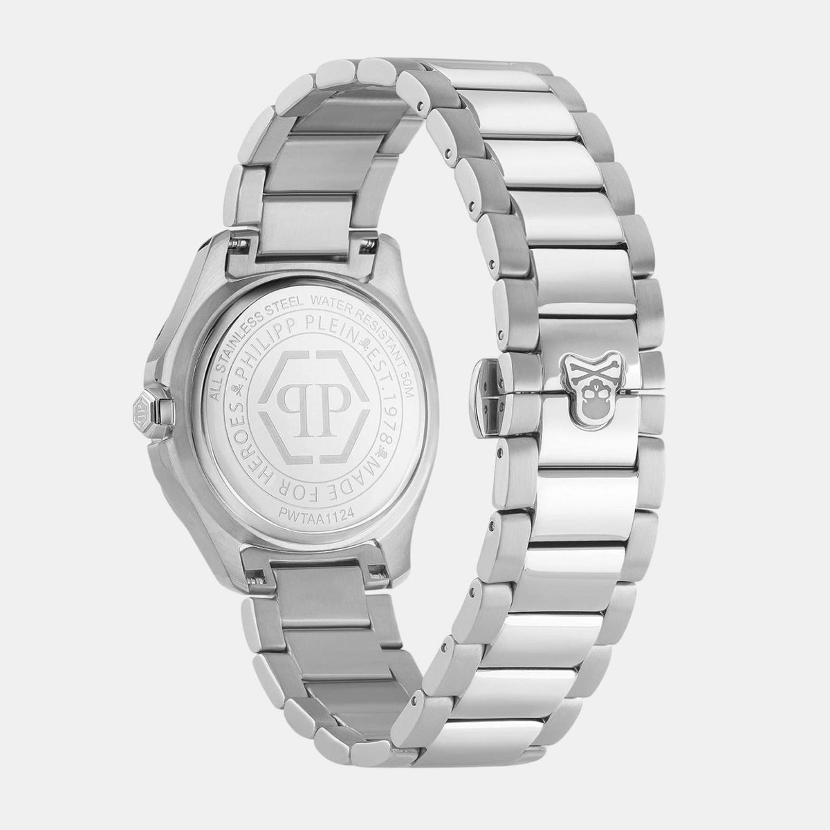 Women Quartz White Dial Analog Stainless Steel Watch PWTAA1124