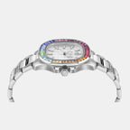 Women Quartz White Dial Analog Stainless Steel Watch PWTAA1124