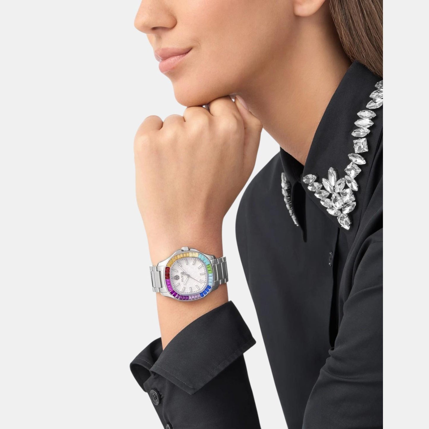 Women Quartz White Dial Analog Stainless Steel Watch PWTAA1124