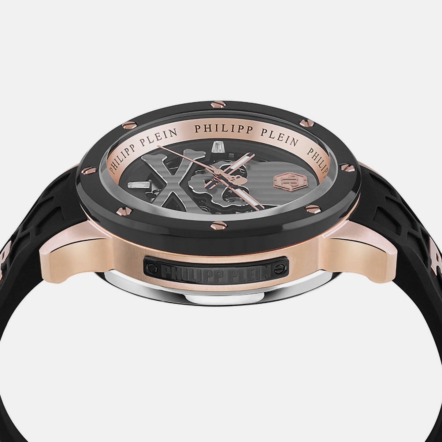 Plein Rich Men's Rose Gold Automatic Silicon Watch PWUAA0623