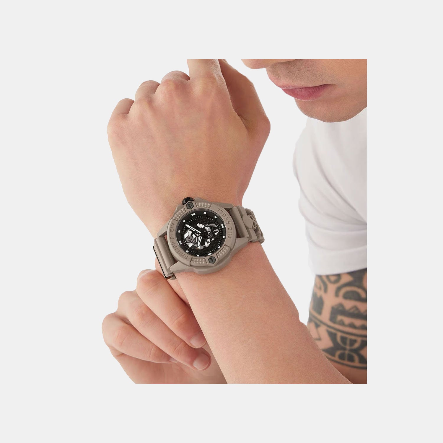 Unisex Quartz Black Dial Analog Silicone Watch PWUBA0323