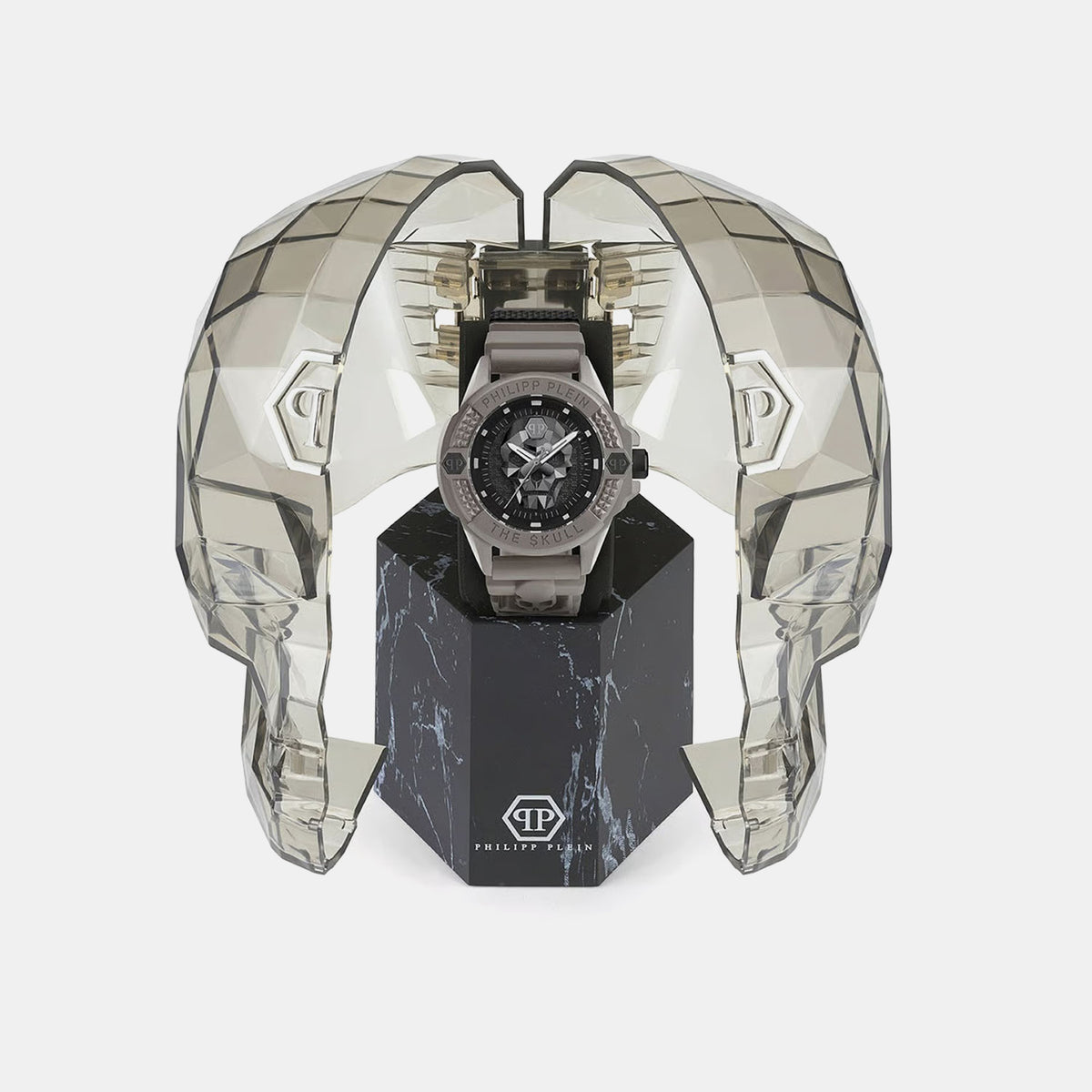 Uba-The Skull Unisex Quartz Black Dial Analog Silicone Watch PWUBA0323