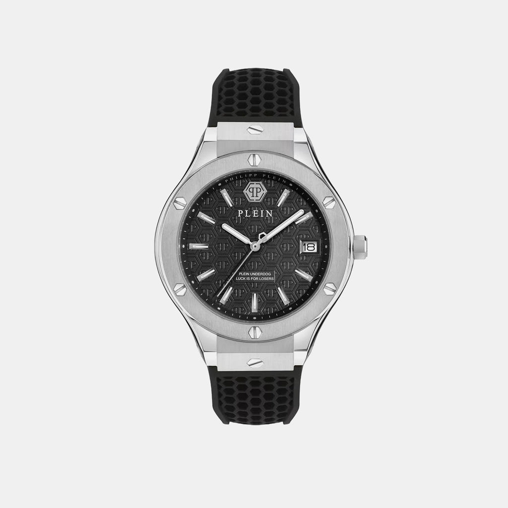 Men Quartz Black Dial Analog Silicone Watch PWUFA0125