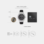 Men Quartz Black Dial Analog Silicone Watch PWUFA0125