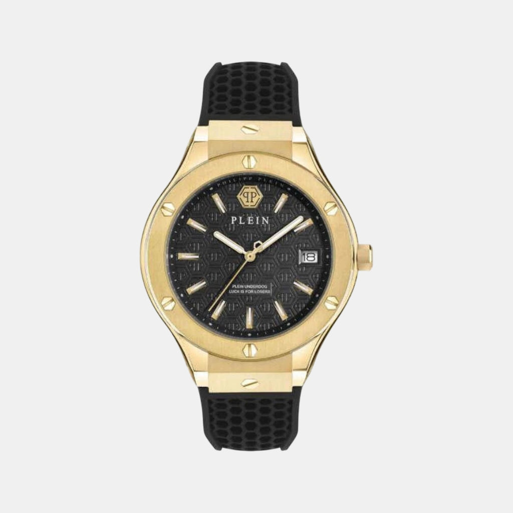 Men Quartz Black Dial Analog Silicone Watch PWUFA0225