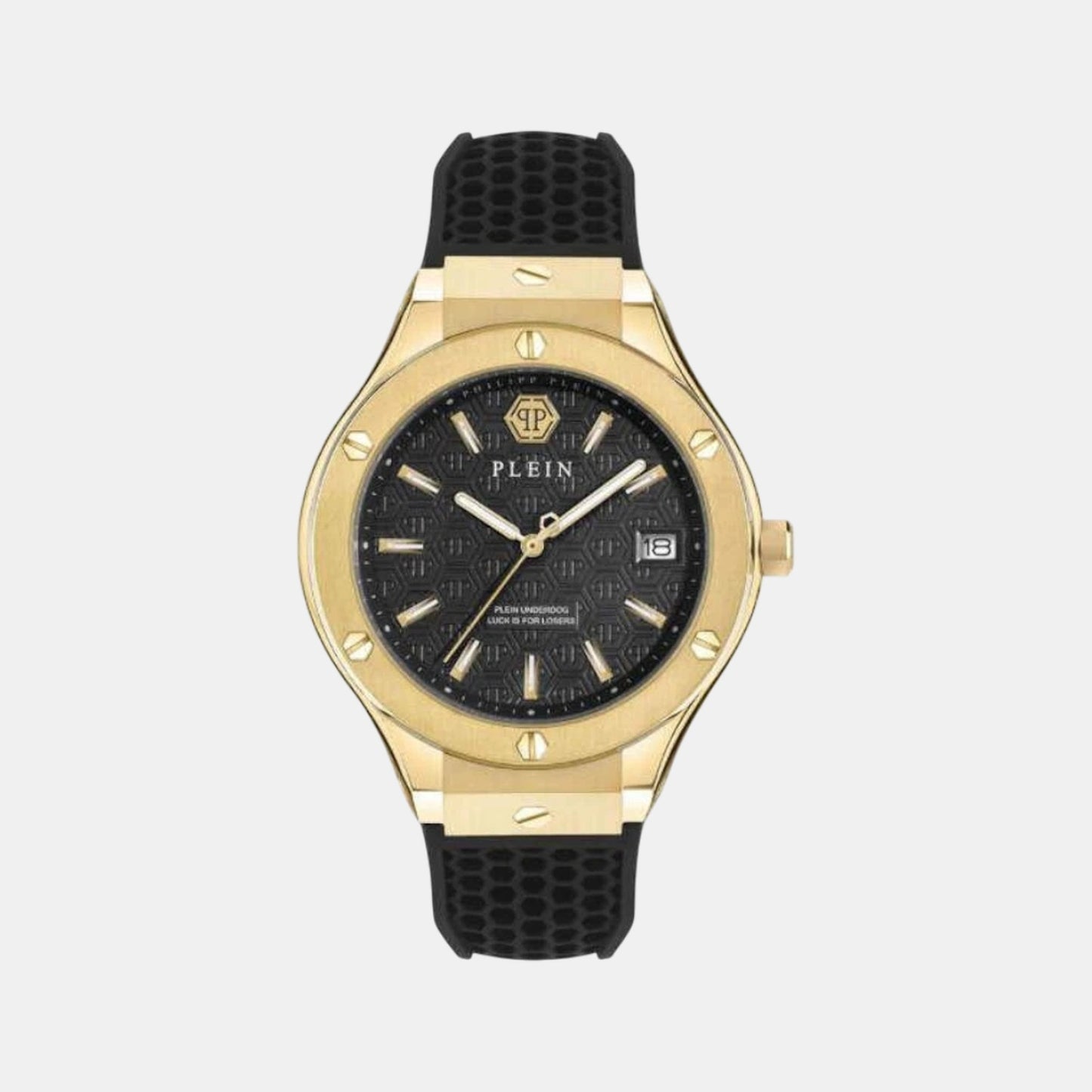 Men Quartz Black Dial Analog Silicone Watch PWUFA0225