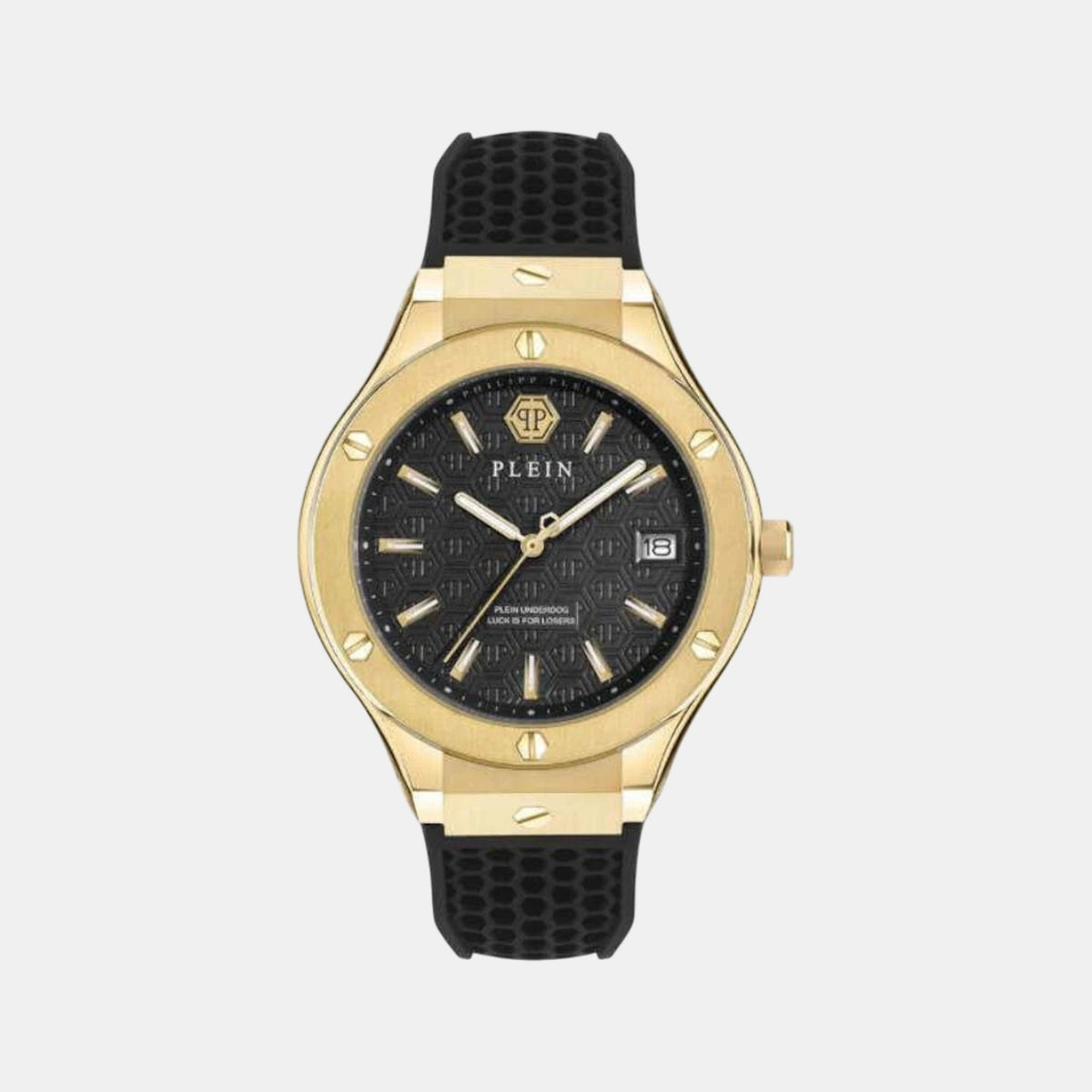 Men Quartz Black Dial Analog Silicone Watch PWUFA0225